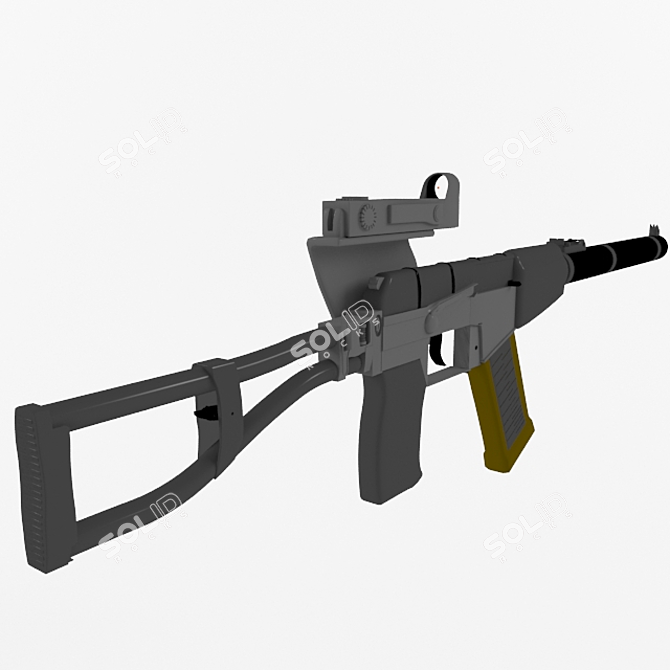 Russian Special Forces Assault Rifle 3D model image 1