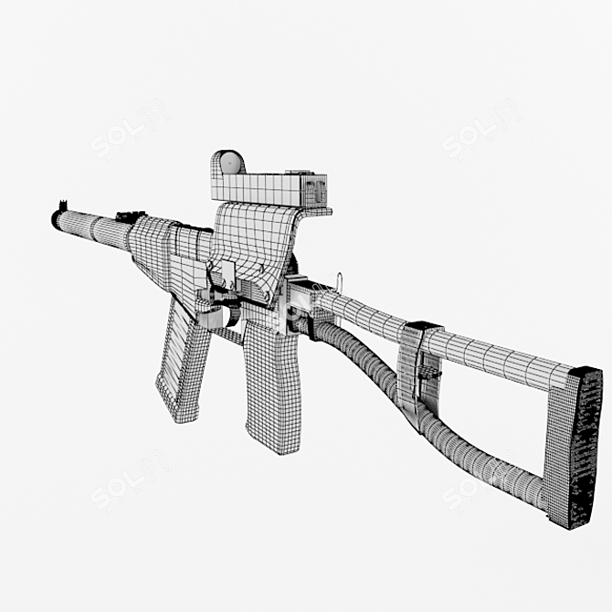 Russian Special Forces Assault Rifle 3D model image 2