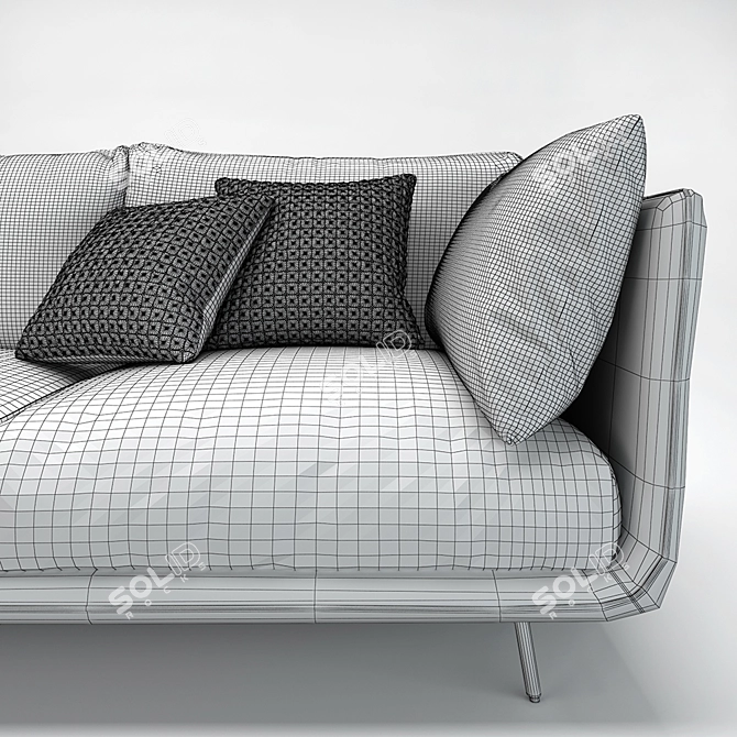 Nube Joe Sofa: Stylish and Comfortable 3D model image 3