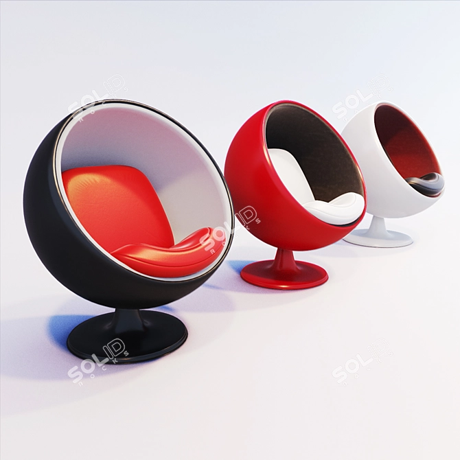 Ball Chair: Create Your Personal Space 3D model image 2