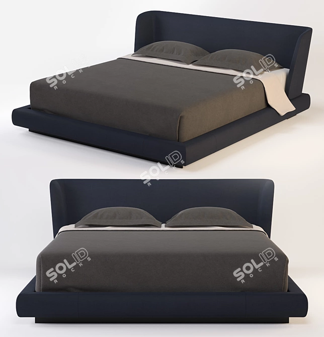 Luxurious Minotti Creed Bed 3D model image 1