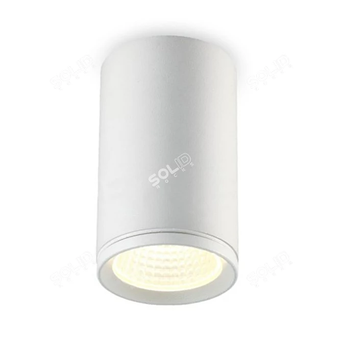 Modern COB LED Surface Luminaire 3D model image 1
