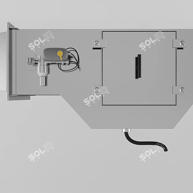 Professional Restaurant Oven Set 3D model image 3