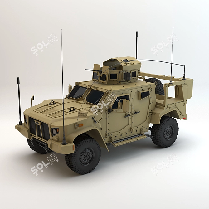 Title: OSHKOSH JLTV 2014 - High-performance Low-poly 3D model image 1