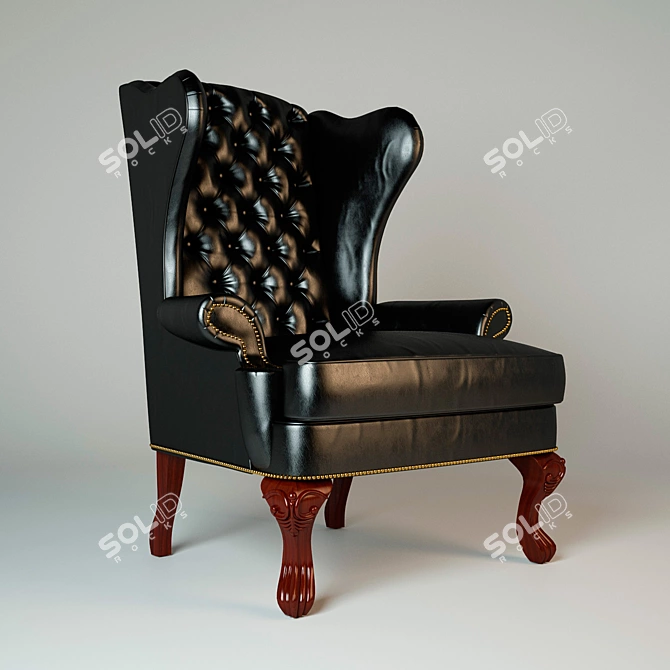 European Classic Sofa: Luxurious Elegance 3D model image 1