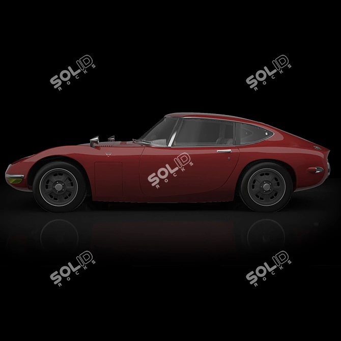 Sleek Toyota 2000GT Model 3D model image 1