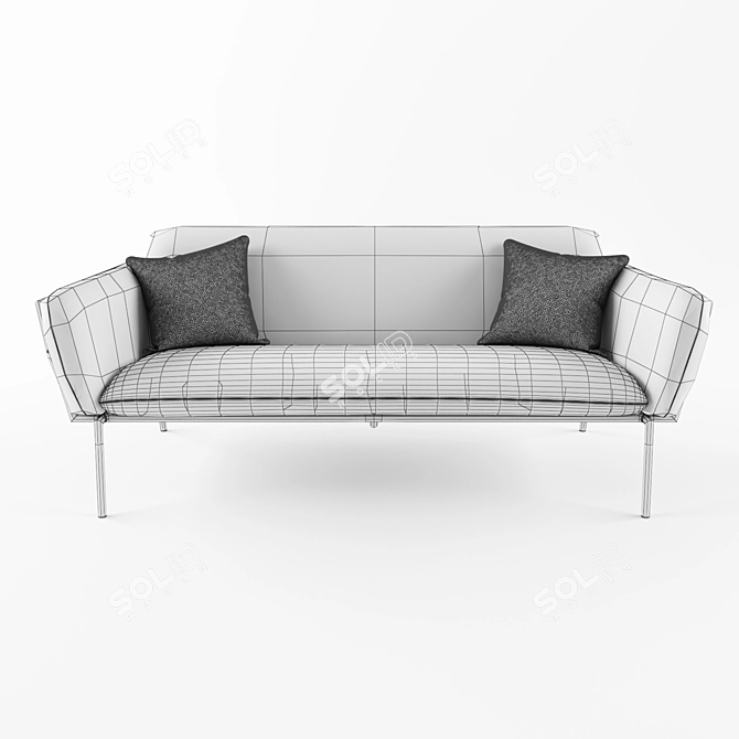 Luxurious Valet Love Seat - Stellar Works 3D model image 3