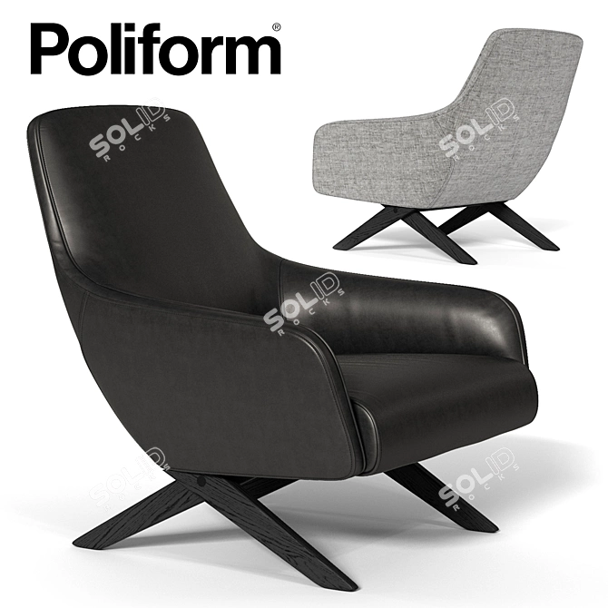 Poliform Marlon: Stylish Chair for Modern Interiors 3D model image 1