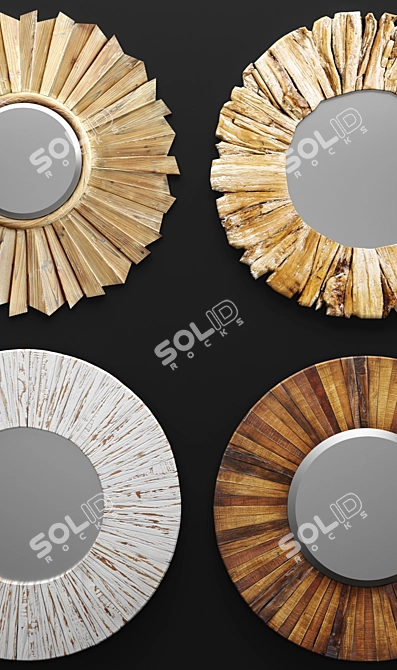 Reflect & Refresh: Set of Chic Mirrors 3D model image 2