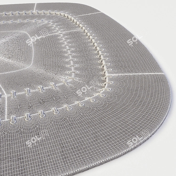 Round and Cozy Circle Rug 3D model image 3