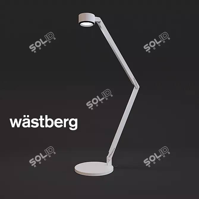 Wastberg Winkel: Minimalistic Plastic Lamp 3D model image 1