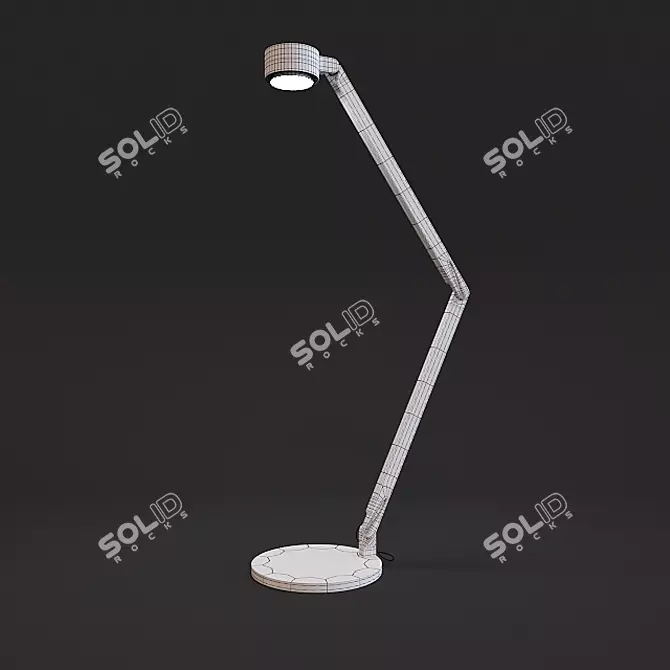 Wastberg Winkel: Minimalistic Plastic Lamp 3D model image 3
