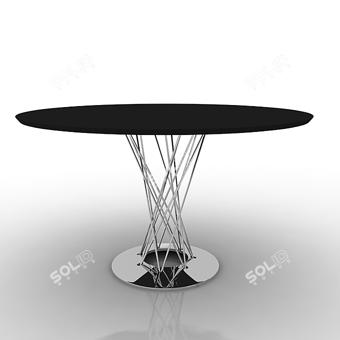 Elegant Dining Table 121 by Vitra 3D model image 1