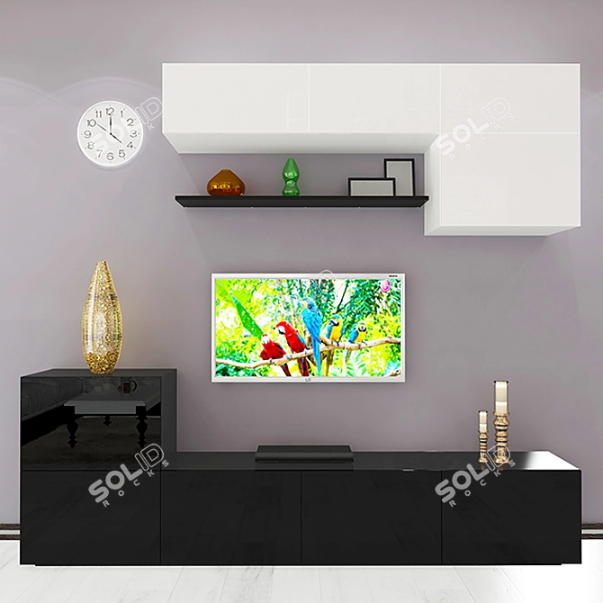 Modern TV & Multimedia Furniture 3D model image 1