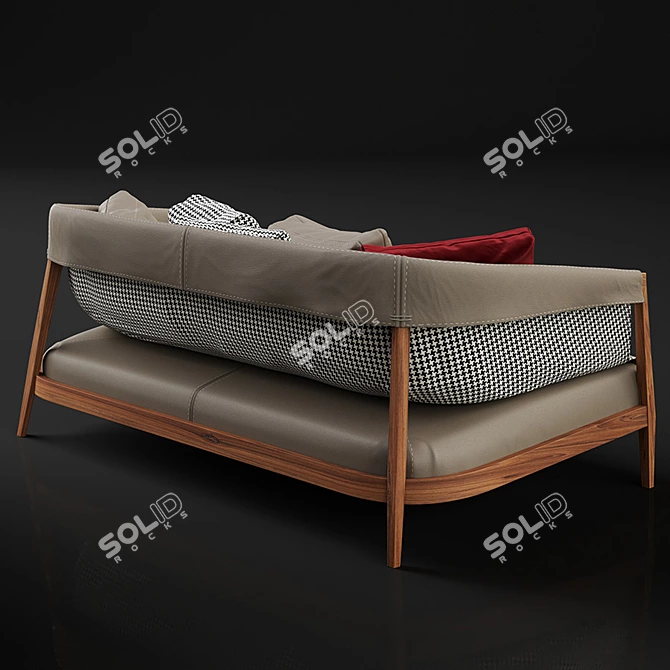 Frigerio Burton Sofa: Exquisite Resemblance 3D model image 2