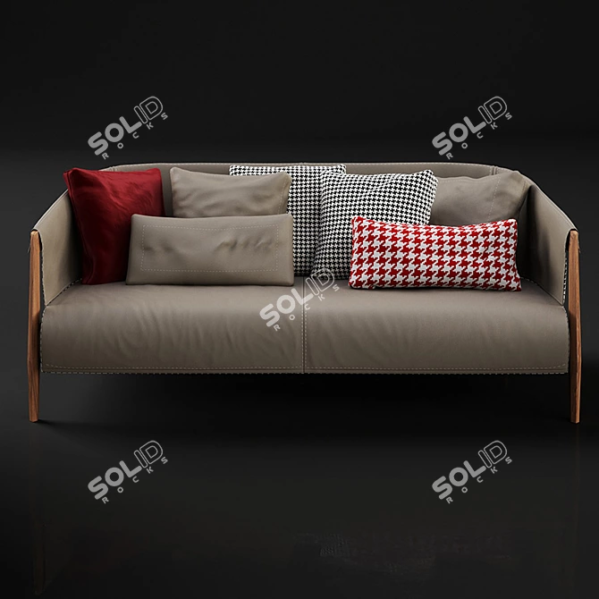 Frigerio Burton Sofa: Exquisite Resemblance 3D model image 3