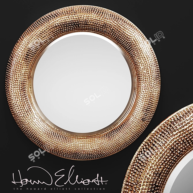 Elegant Raymus Mirror: D-900mm 3D model image 1