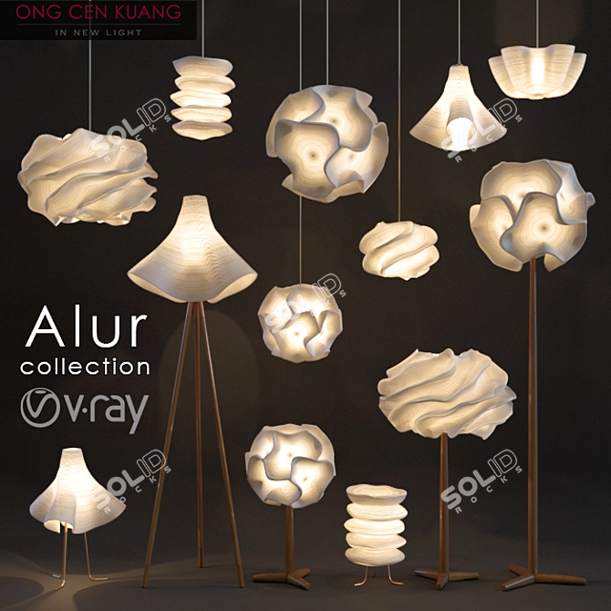 ONG CEN KUANG Alur Lighting Collection 3D model image 1