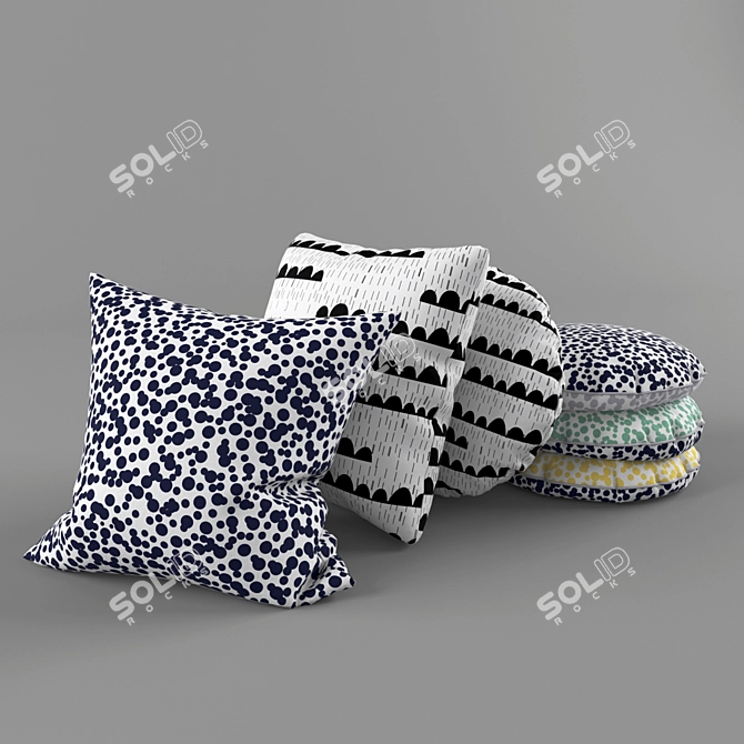 Lilesadi Studio Design Pillows 3D model image 1