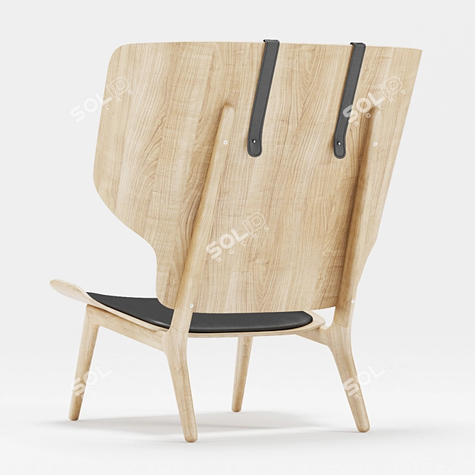 Sleek Mammoth Slim Chair 3D model image 2