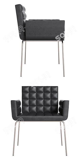 Modern Italian Design Chair - MARSIGLIA 3D model image 2