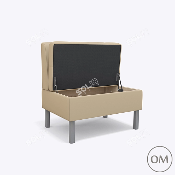 Modular Corner Kitchen Sofa: Sam 3D model image 2