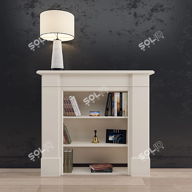 Sicilia Fireplace Rack - Stylish and Functional 3D model image 1