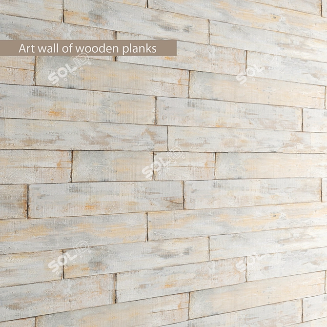 Board ART: Tiling Wall Masterpiece. 3D model image 1