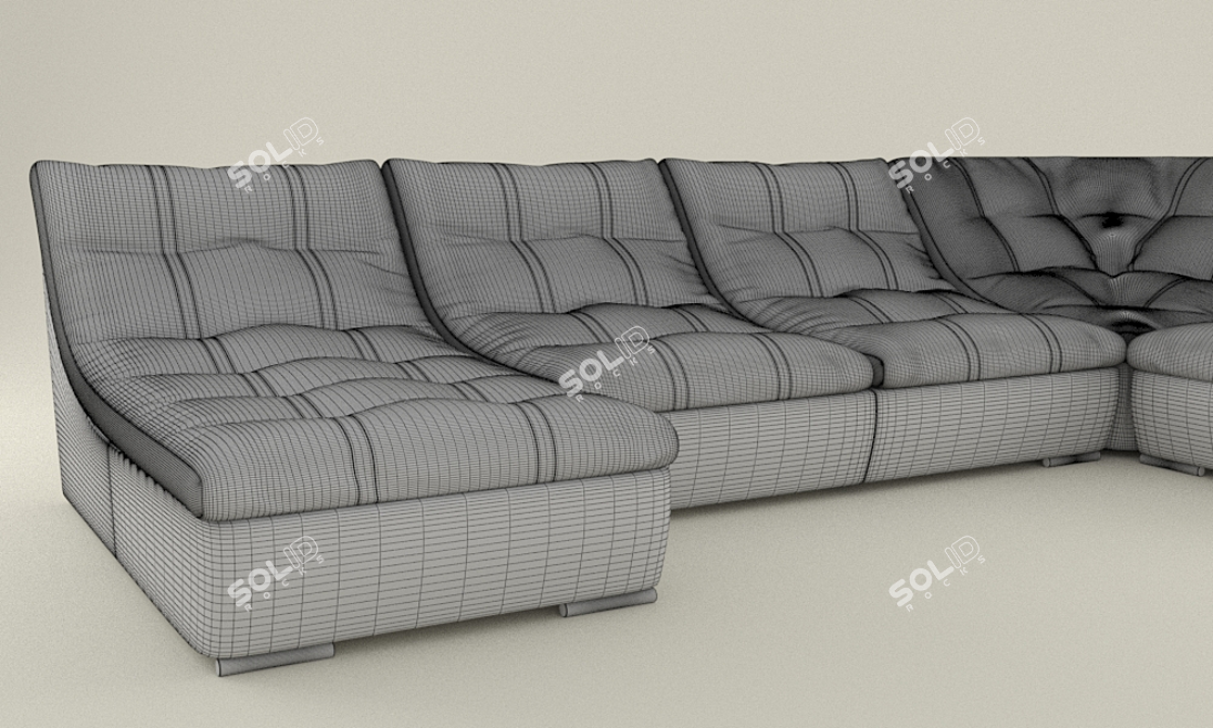 Elegant Lantana Sofa: Luxurious and Spacious 3D model image 2