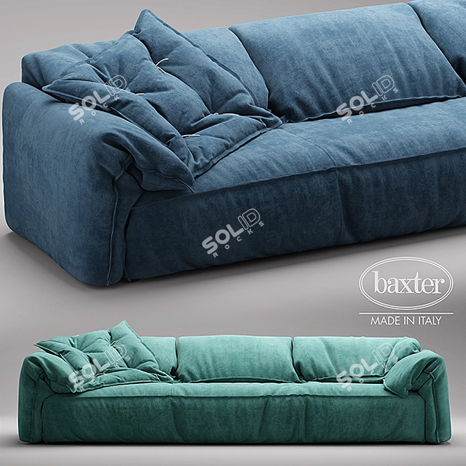 Stylish Casablanca Sofa 3D model image 1