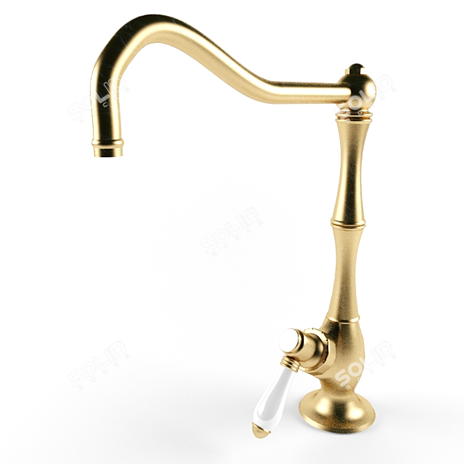 Bronze Ceramic Valve Water Filter Faucet 3D model image 1
