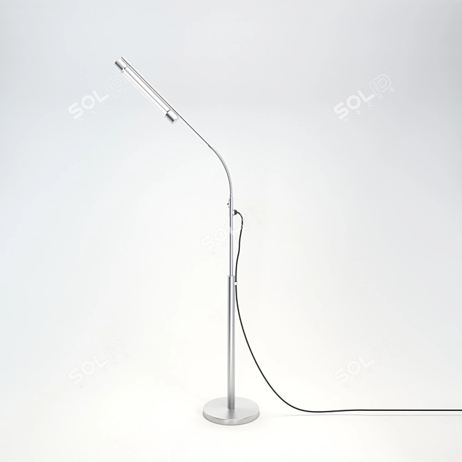 Elegant and Functional Floor Lamp 3D model image 1