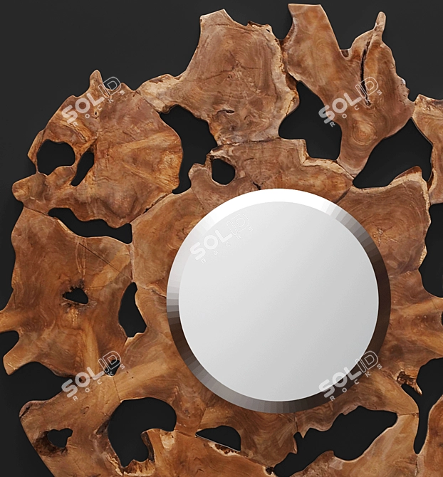 Woodland Decorative Wall Mirror 3D model image 2