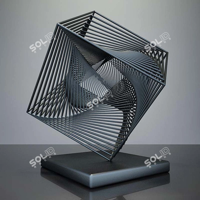 Title: Elegant Office Sculpture 3D model image 2