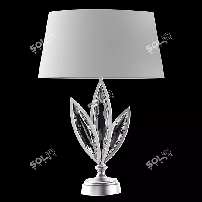 Marquise Silver Crystal Table Lamp 3D model image 1