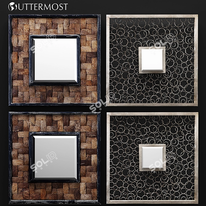 Reflective Elegance: Uttermost Mirrors 3D model image 1