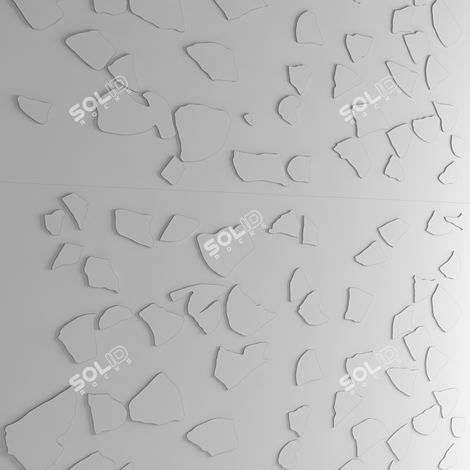 Artistic Board Wall AMPLE 3D model image 3