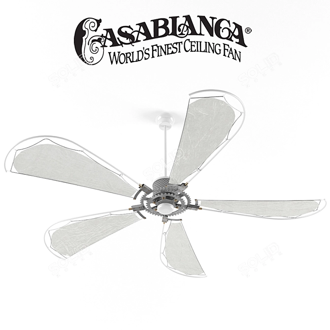 Malibu Breeze Ceiling Fan 3D model image 1