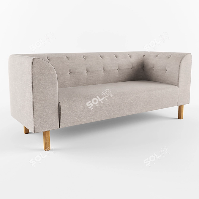 Turbo Sofa: Modern and Stylish 3D model image 2