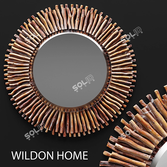 Elegant Piper Mirror: Wildon Home ® 3D model image 1