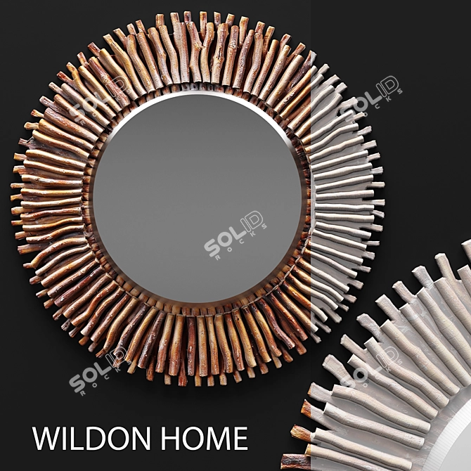 Elegant Piper Mirror: Wildon Home ® 3D model image 2