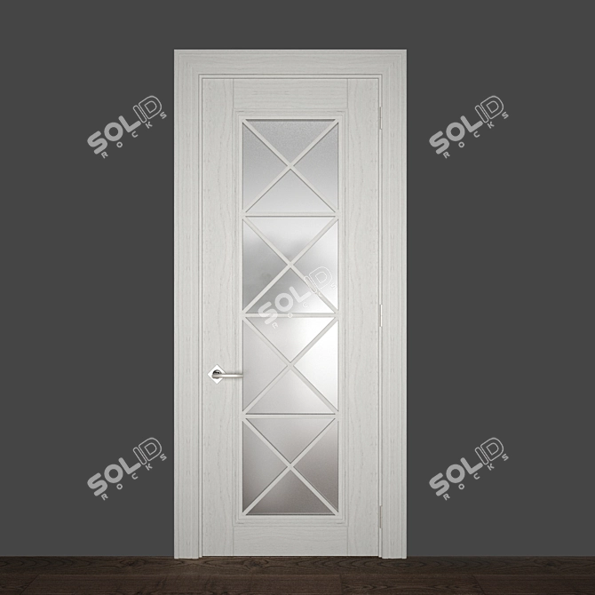 Provence Door: Elegantly Tall 3D model image 1