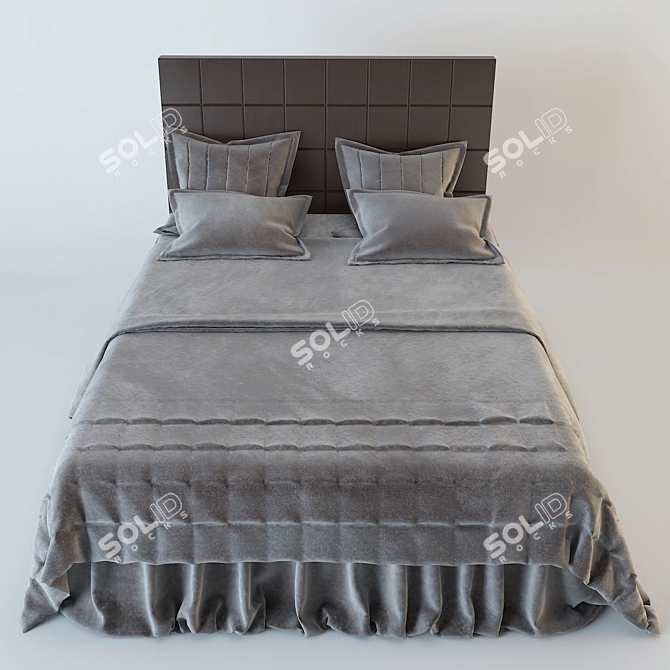 Indulgent Chocolate Bed Set 3D model image 2