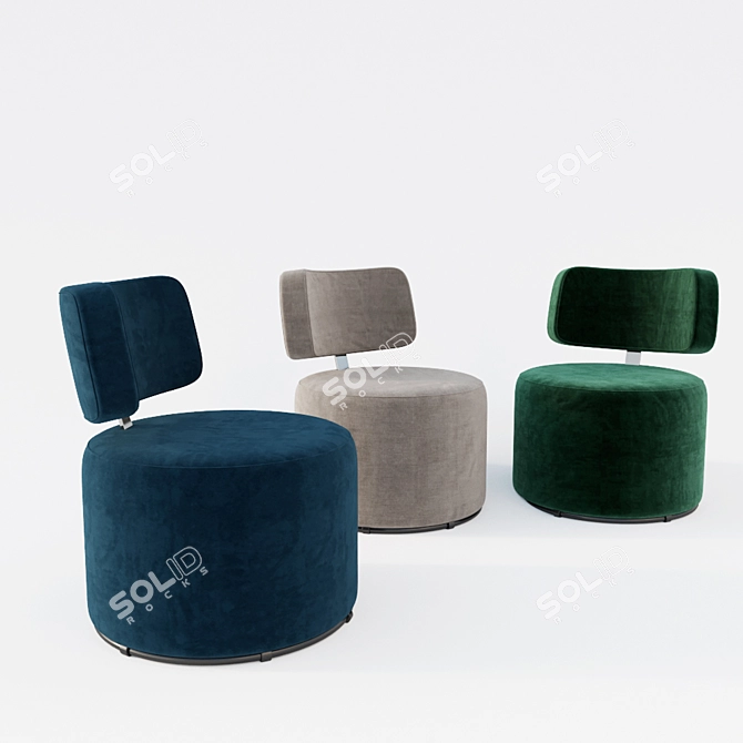 Mokka Cosmo Relax Armchair: Stylish and Comfortable 3D model image 3