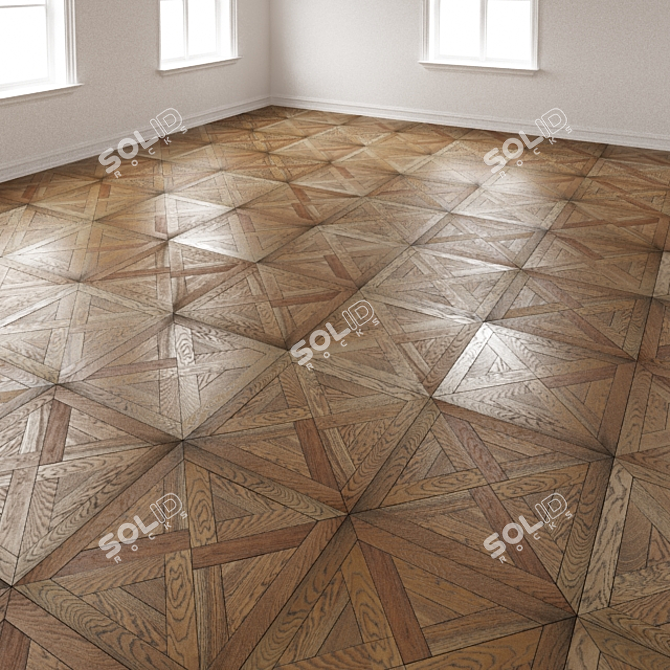 Coswick Modular Parquet | 635x635 Tile Size 3D model image 1