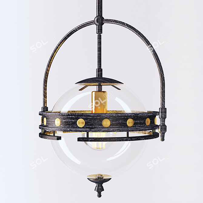 LUSSOLE LSP-9681: Elegant Italian Pendant Light 3D model image 1