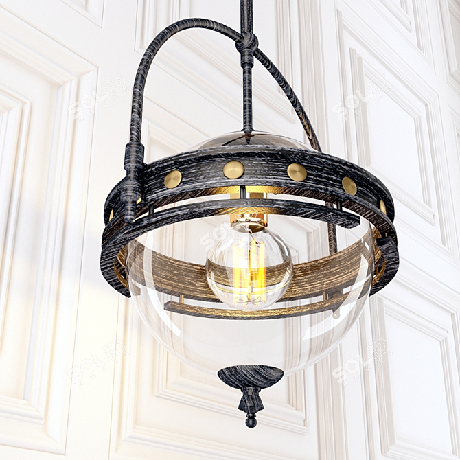 LUSSOLE LSP-9681: Elegant Italian Pendant Light 3D model image 2