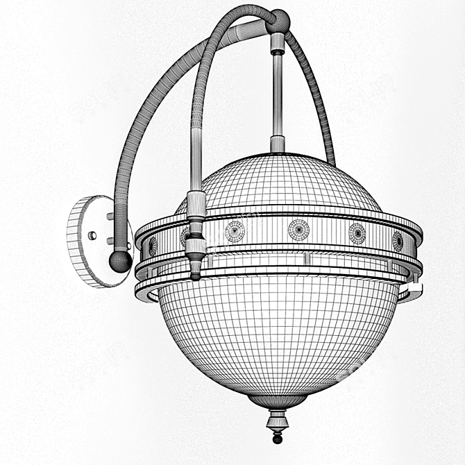LUSSOLE LSP-9181: Elegant Italian Table Lamp 3D model image 3
