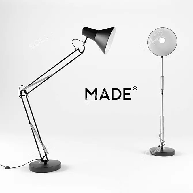 Bronx Giant Floor Lamp: Sleek and Stylish 3D model image 2