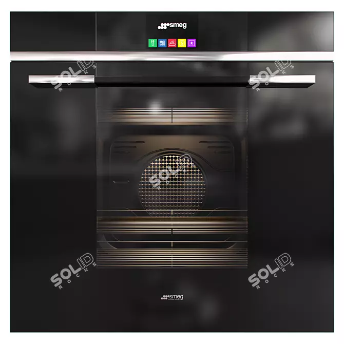 Smeg SFP140N: Stylish Pyrolytic Oven 3D model image 1